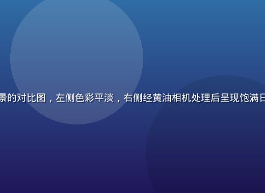 两款不同手机拍摄同一场景的对比图，左侧色彩平淡，右侧经黄油相机处理后呈现饱满日系胶片感，差异一目了然